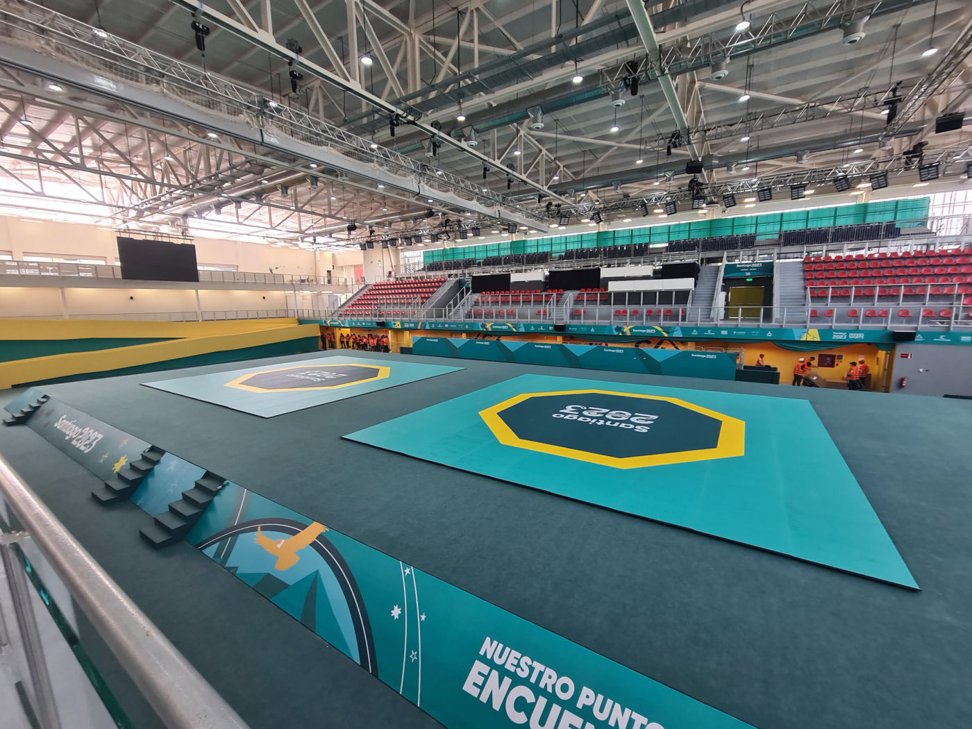Sistema de audio ambiental instalado por AUDIOCOM en el Centro de Entrenamiento de Deportes de Contacto, Santiago 2023